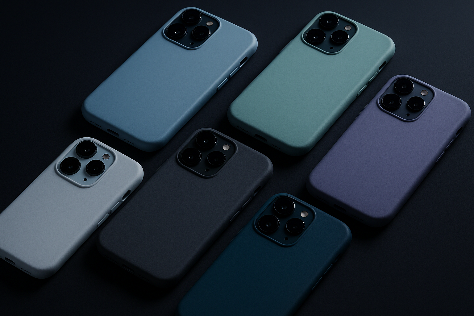 cool tone colour iphone, dark theme
